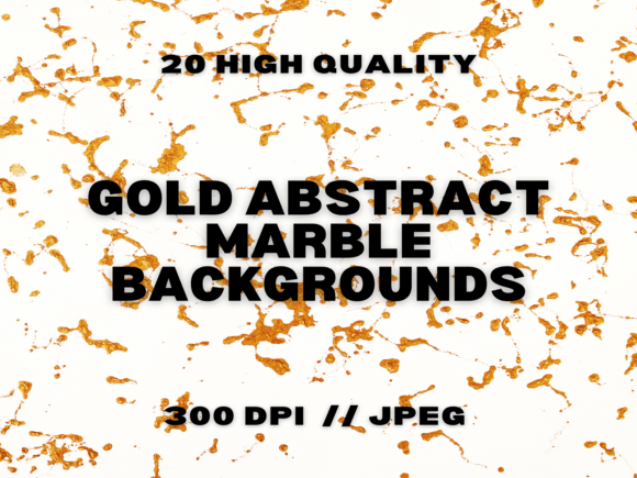 20 Gold Abstract Marble Backgrounds