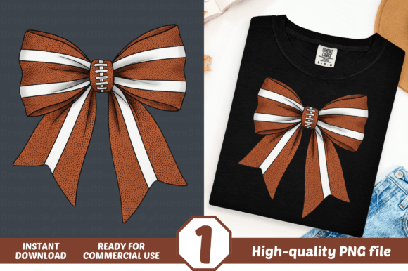 Coquete Bow, Football American: A Versatile Design for Creative Projects