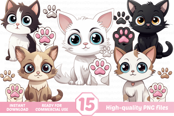 Cute Cat, Cute Kitten Clipart PNG for Creative Projects