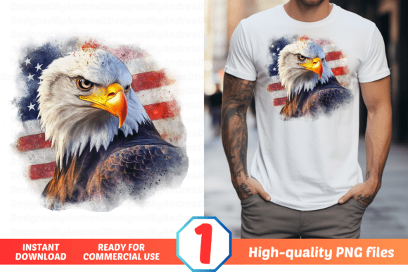 Patriotic Eagle PNG USA Flag 4th of July: A Strategic Design for Creative and Business Use