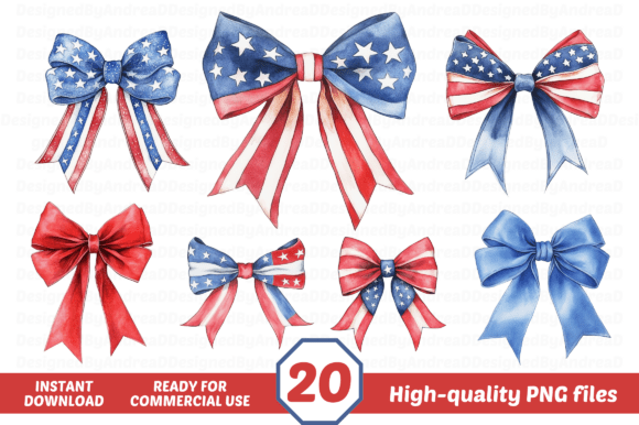 Patriotic Ribbon, Patriotic Bows PNG: A Versatile Design Resource for Creative Projects