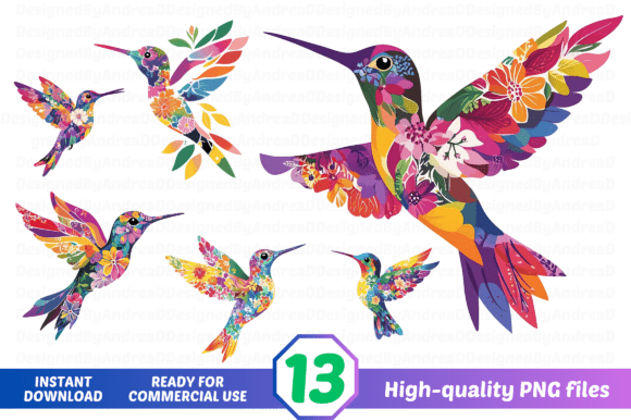 Watercolor Hummingbird Clipart PNG